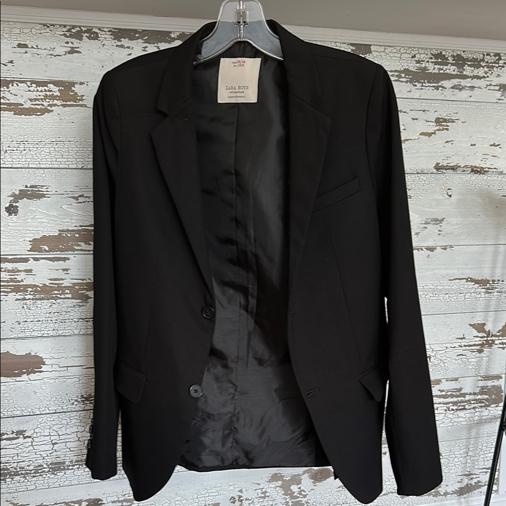 Zara Black Kids Blazer Jacket - Picture 2 of 4